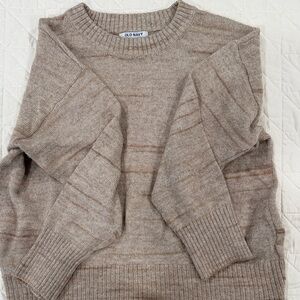 OLD NAVY Beige Crewneck Sweater